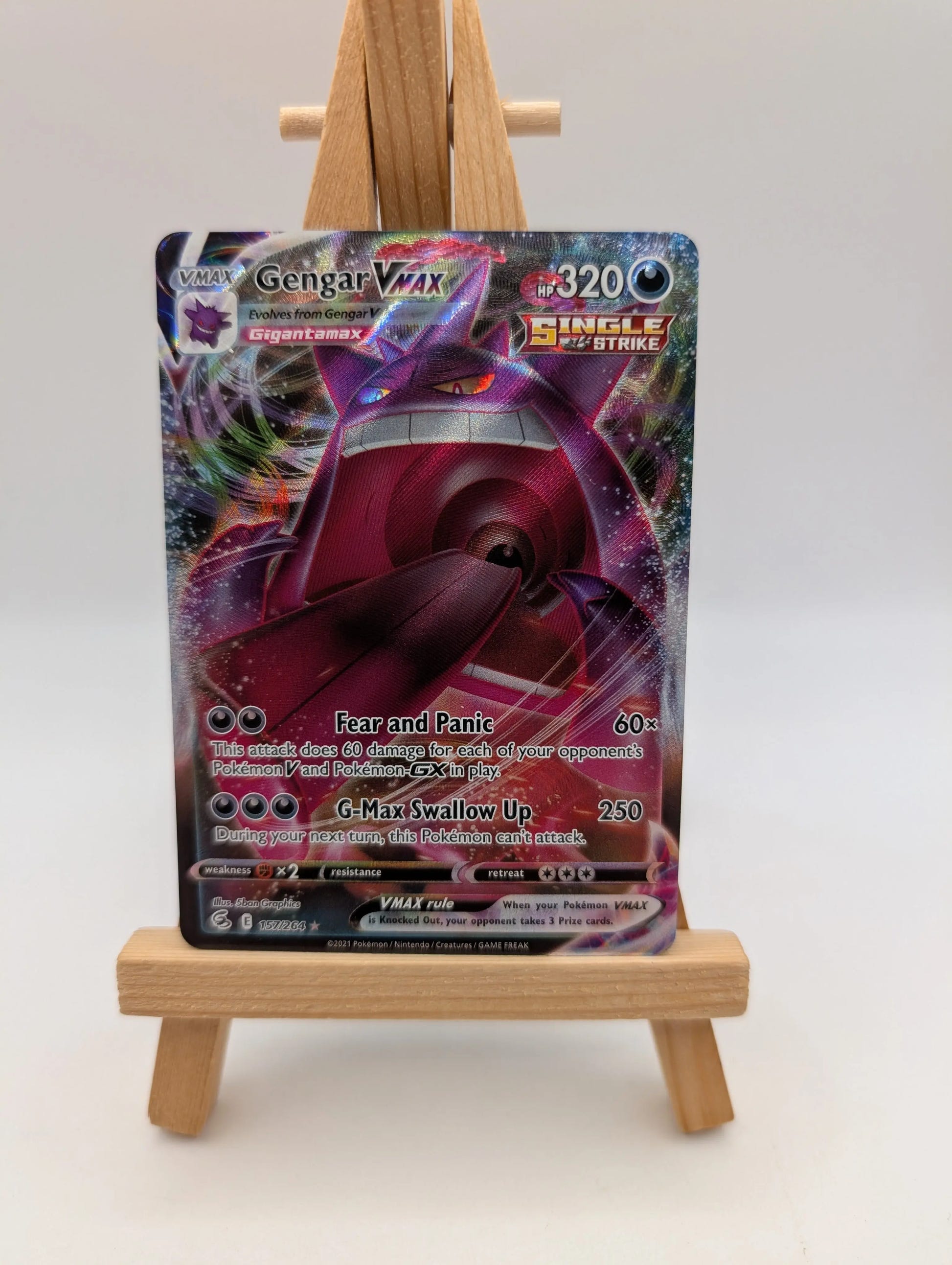 Gengar VMAX 157/264 | Fusion Single Strike | Pokémon Card TCG FRENLY BRICKS - Open 7 Days image 2