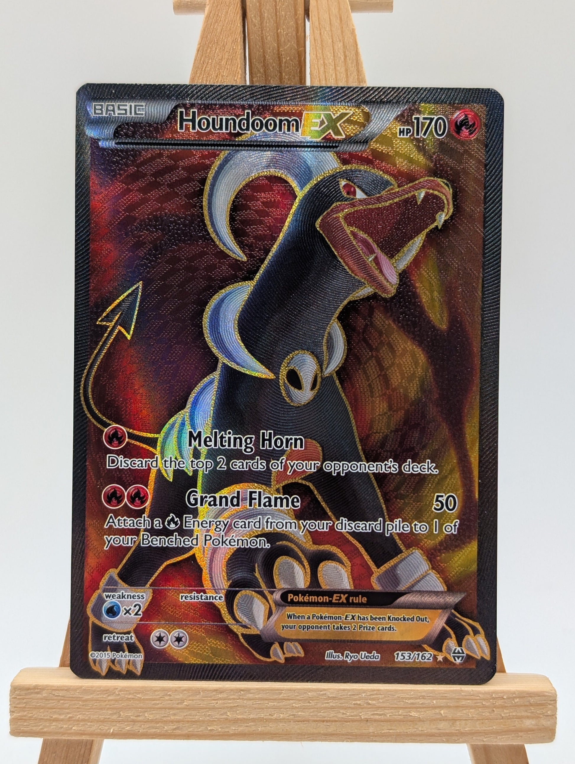 Houndoom EX 153/162 Breakthrough XY 2015 Pokemon Tcg FRENLY BRICKS - Open 7 Days