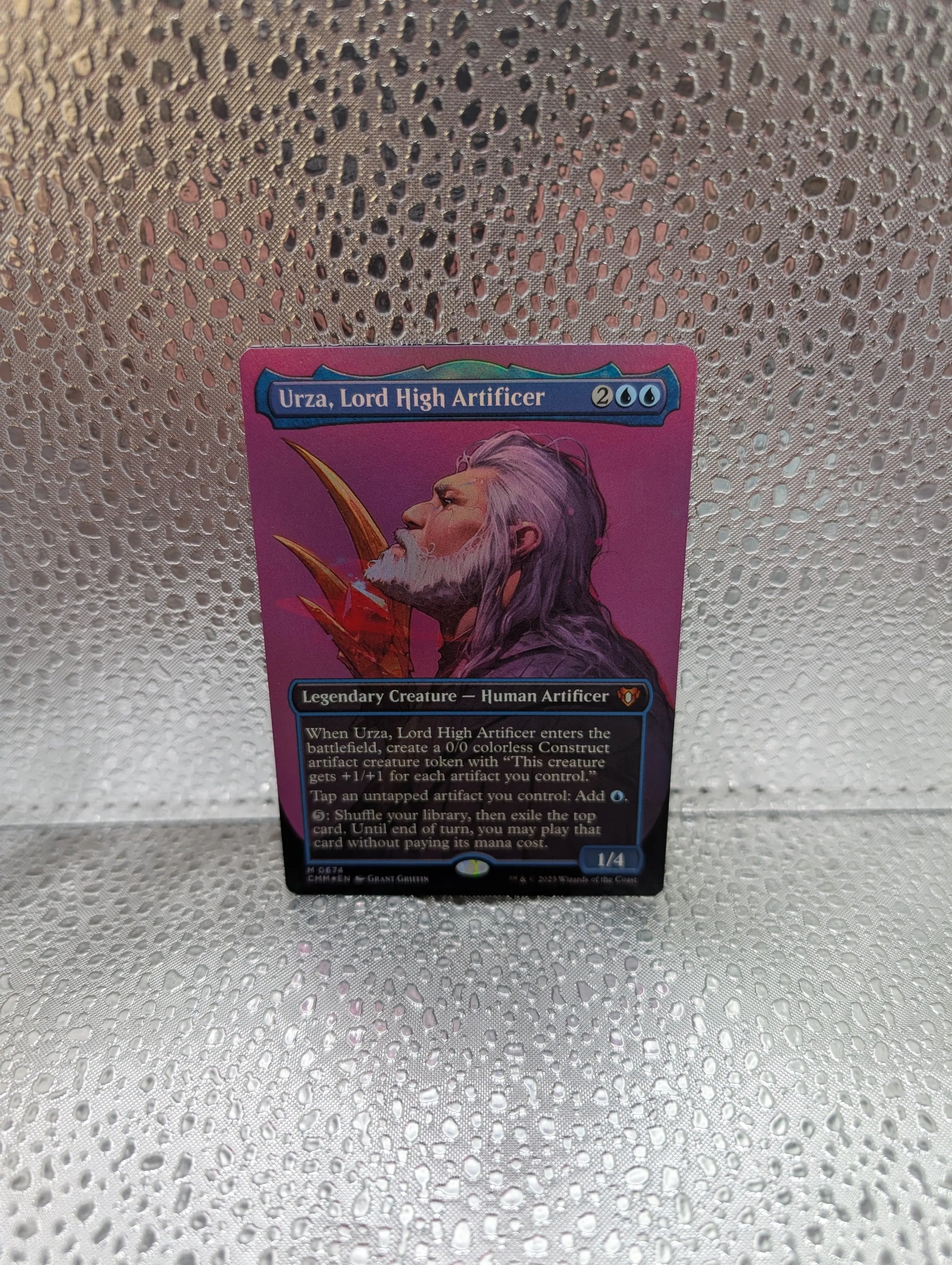MTG English Urza, Lord High Artificer (Borderless) NM Foil Commander Masters 0674 FRENLY BRICKS - Open 7 Days