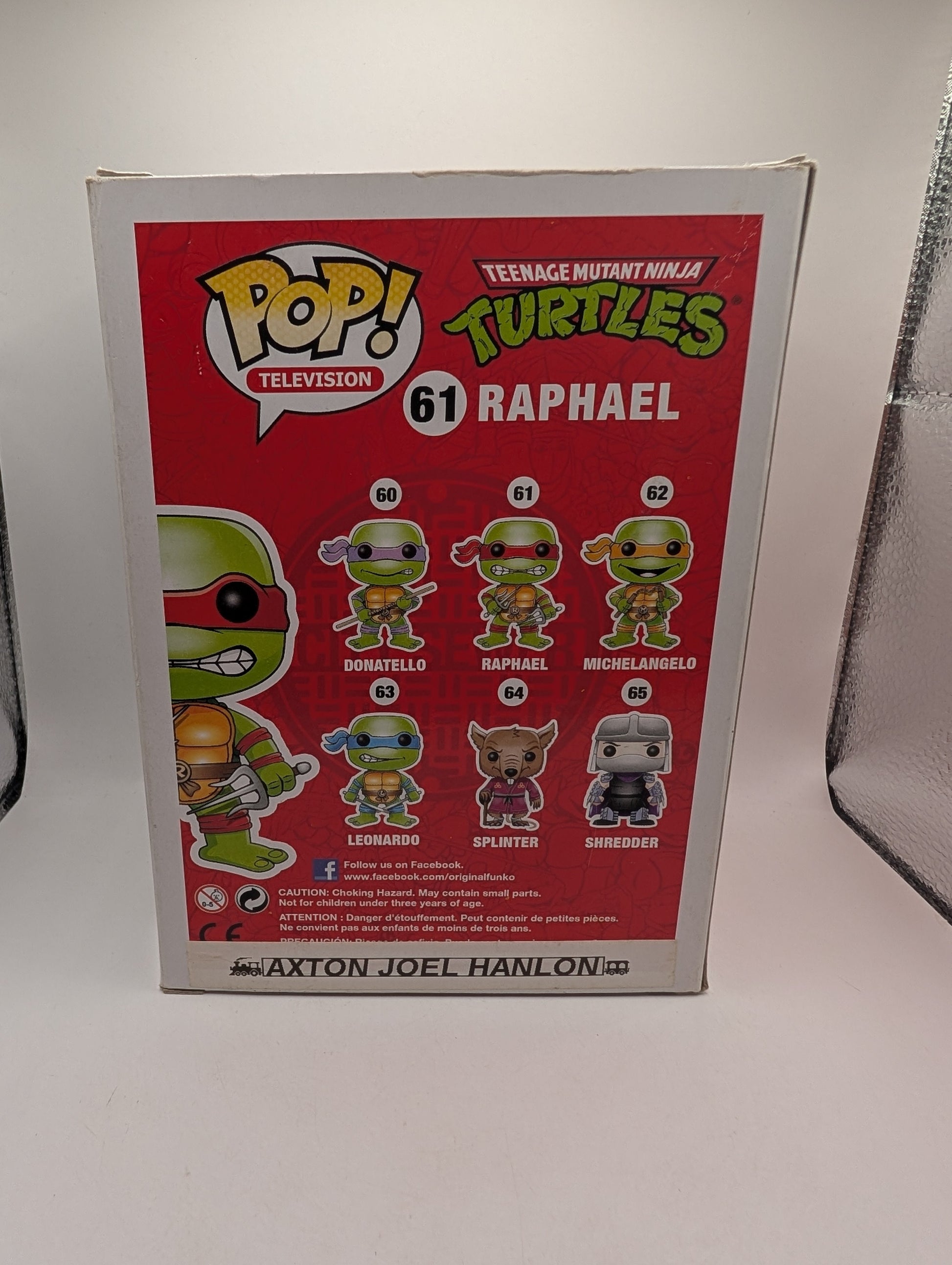 Television Funko Pop Vinyl - Raphael - TMNT - No. 61 FRENLY BRICKS - Open 7 Days