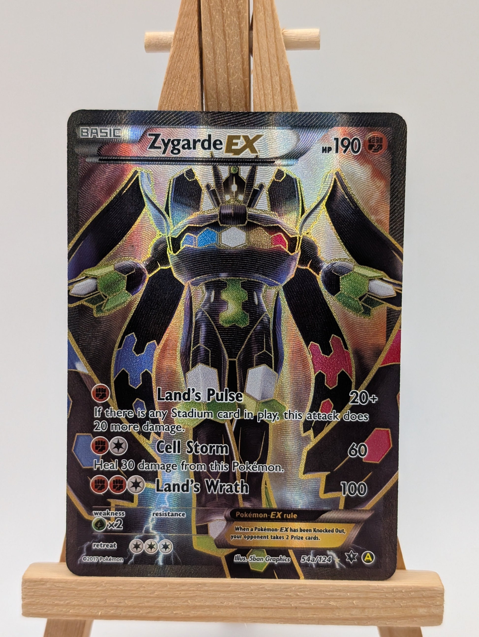 2017 Pokemon Zygarde EX - 54a/124 - Alternate Art Promos - 054a/124 - RAW FRENLY BRICKS - Open 7 Days