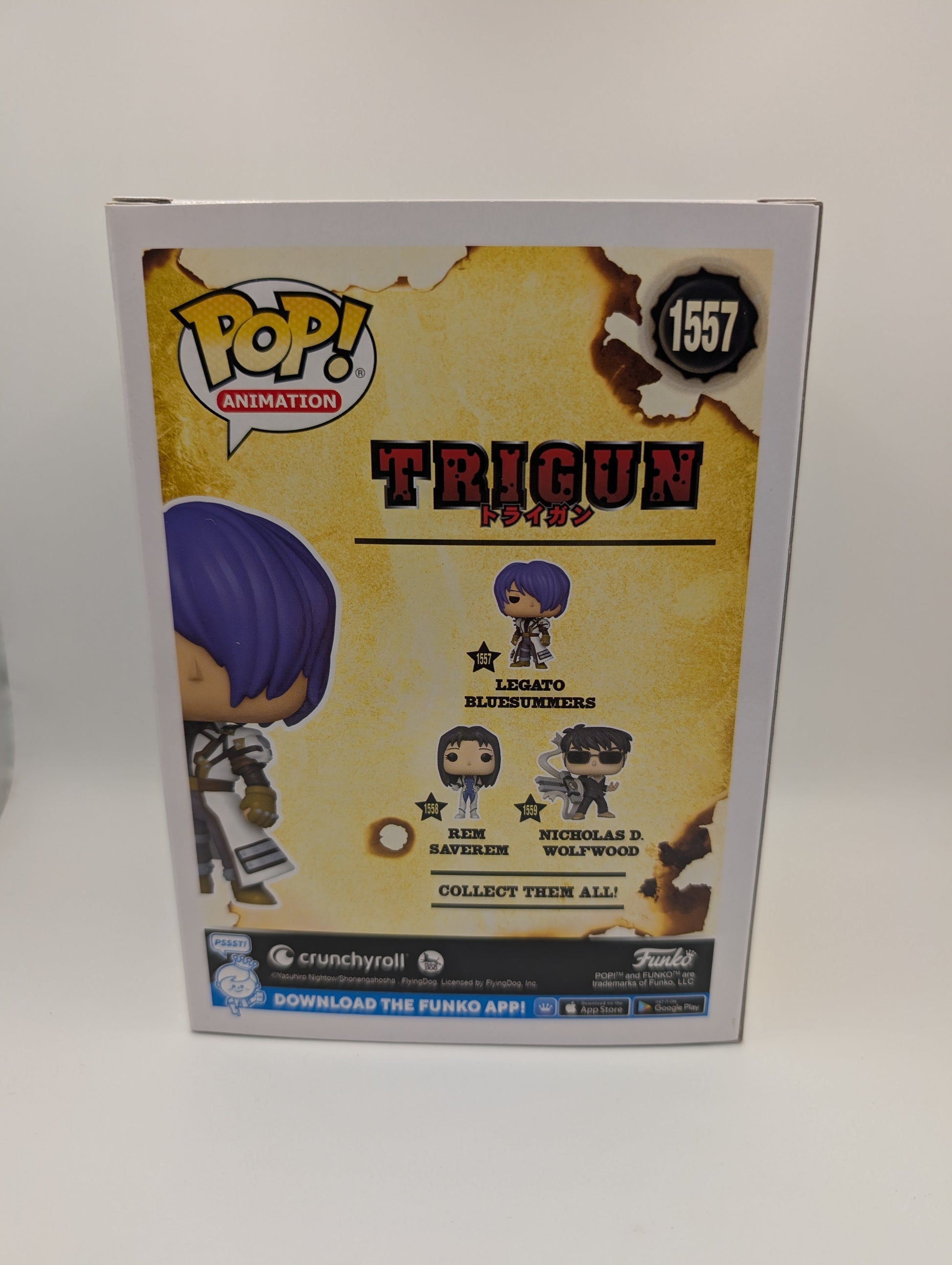 Funko Pop Animation Trigun 1557 Legato Bluesummers Anime Vinyl Figure FRENLY BRICKS - Open 7 Days