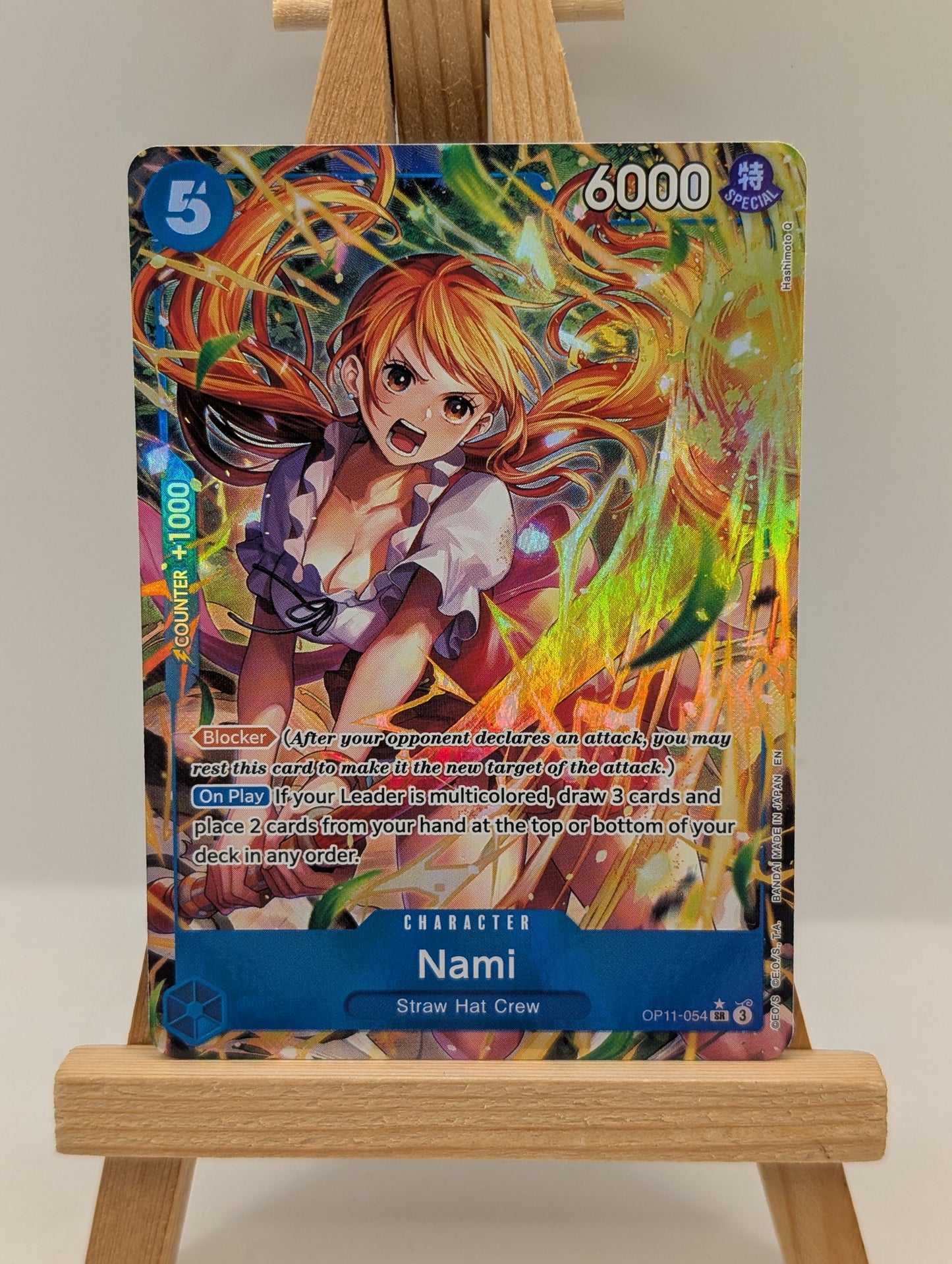 Nami OP11-054 (Alt Art) A Fist of Divine Speed One Piece Card Game English NM/m (1) FRENLY BRICKS - Open 7 Days