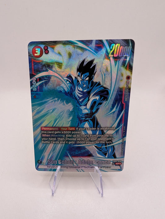 Dragon Ball Super Fusion World - Son Gohan : Adolescence FB02-018 SR Alt (2) FRENLY BRICKS - Open 7 Days