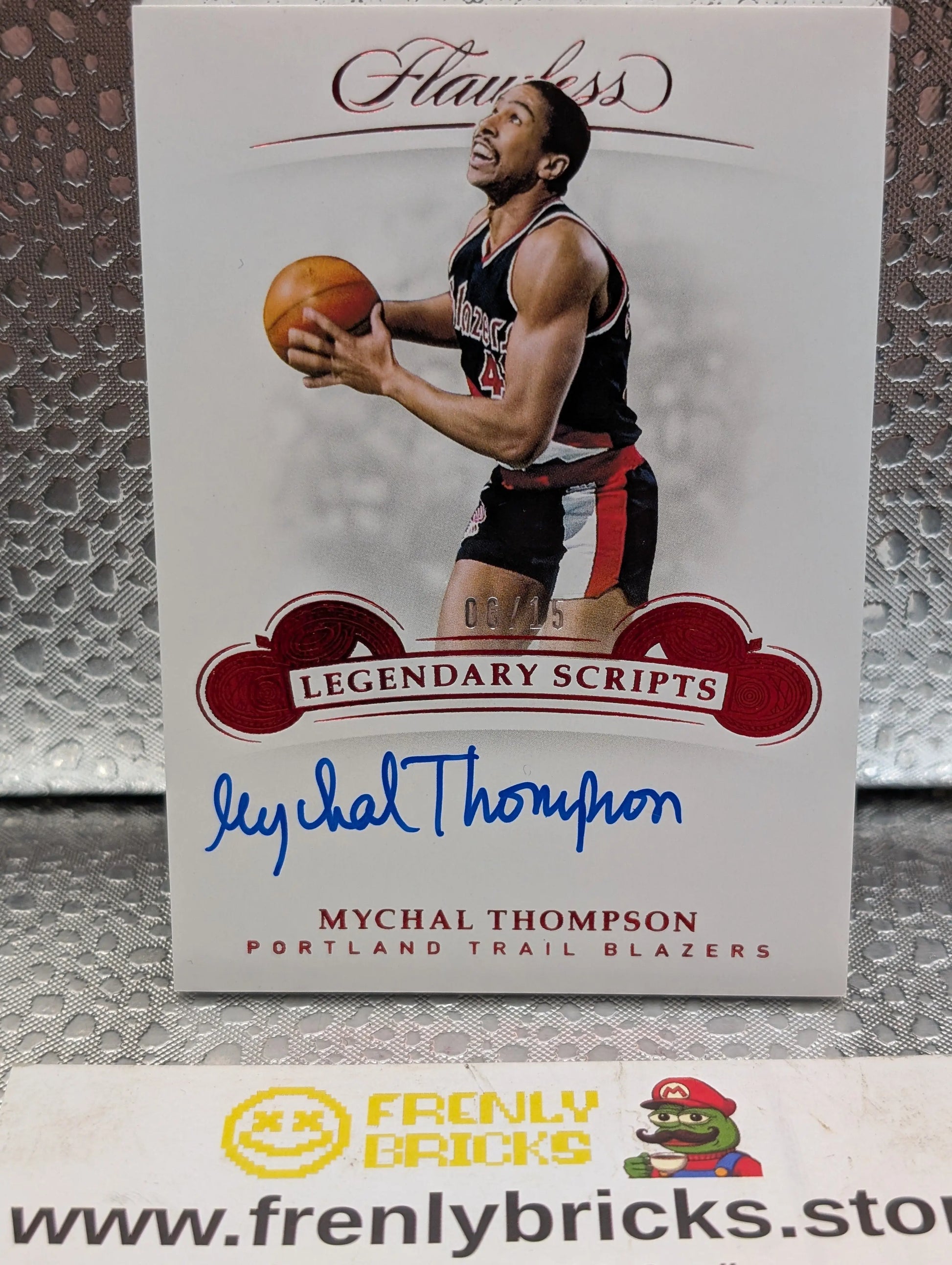 2018-19 Panini Flawless Mychal Thompson Auto /15 Legendary Scripts FRENLY BRICKS - Open 7 Days