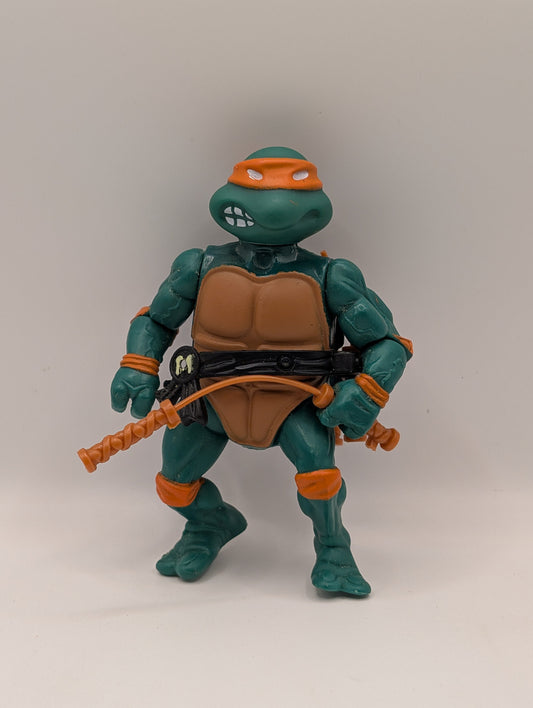 1988 Playmates Teenage Mutant Ninja Turtles MICHELANGELO Action Figure FRENLY BRICKS - Open 7 Days