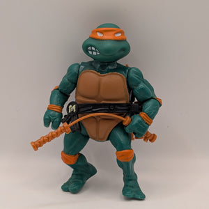 1988 Playmates Teenage Mutant Ninja Turtles MICHELANGELO Action Figure FRENLY BRICKS - Open 7 Days