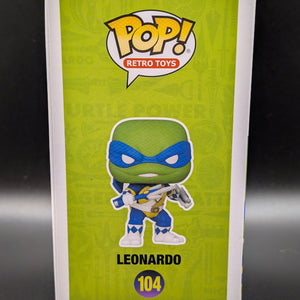 Funko POP! Tv Teenage Mutant Ninja Turtles x Power Rangers #104 Leonardo Summer Convention Limited Edition FRENLY BRICKS - Open 7 Days