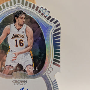Pau Gasol 2022-23 Panini Crown Royale Jewel Signatures Auto /49 Lakers FRENLY BRICKS - Open 7 Days
