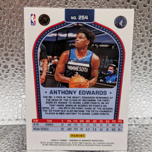 ANTHONY EDWARDS 2020-21 Chronicles Pink Marquee #254 Rookie Timberwolves FRENLY BRICKS - Open 7 Days