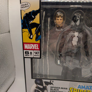 MAFEX Black Suit SPIDER-MAN Symbiote/Secret Wars COMIC Ver. No.147 Action Figure FRENLY BRICKS - Open 7 Days