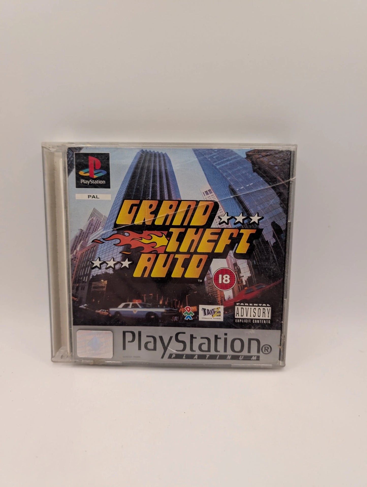 Grand Theft Auto Platinum Playstation 1 Game, Used FRENLY BRICKS - Open 7 Days