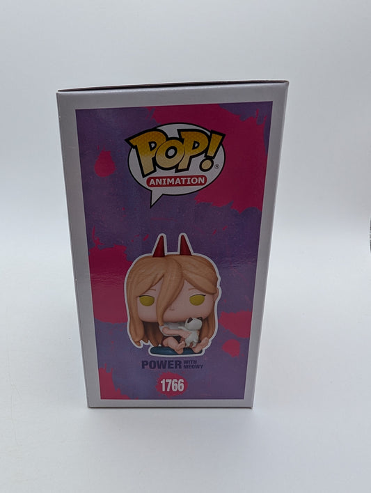 Chainsaw Man #1766 Power with Meowy Funko Pop! Excluive SE New Common FRENLY BRICKS - Open 7 Days