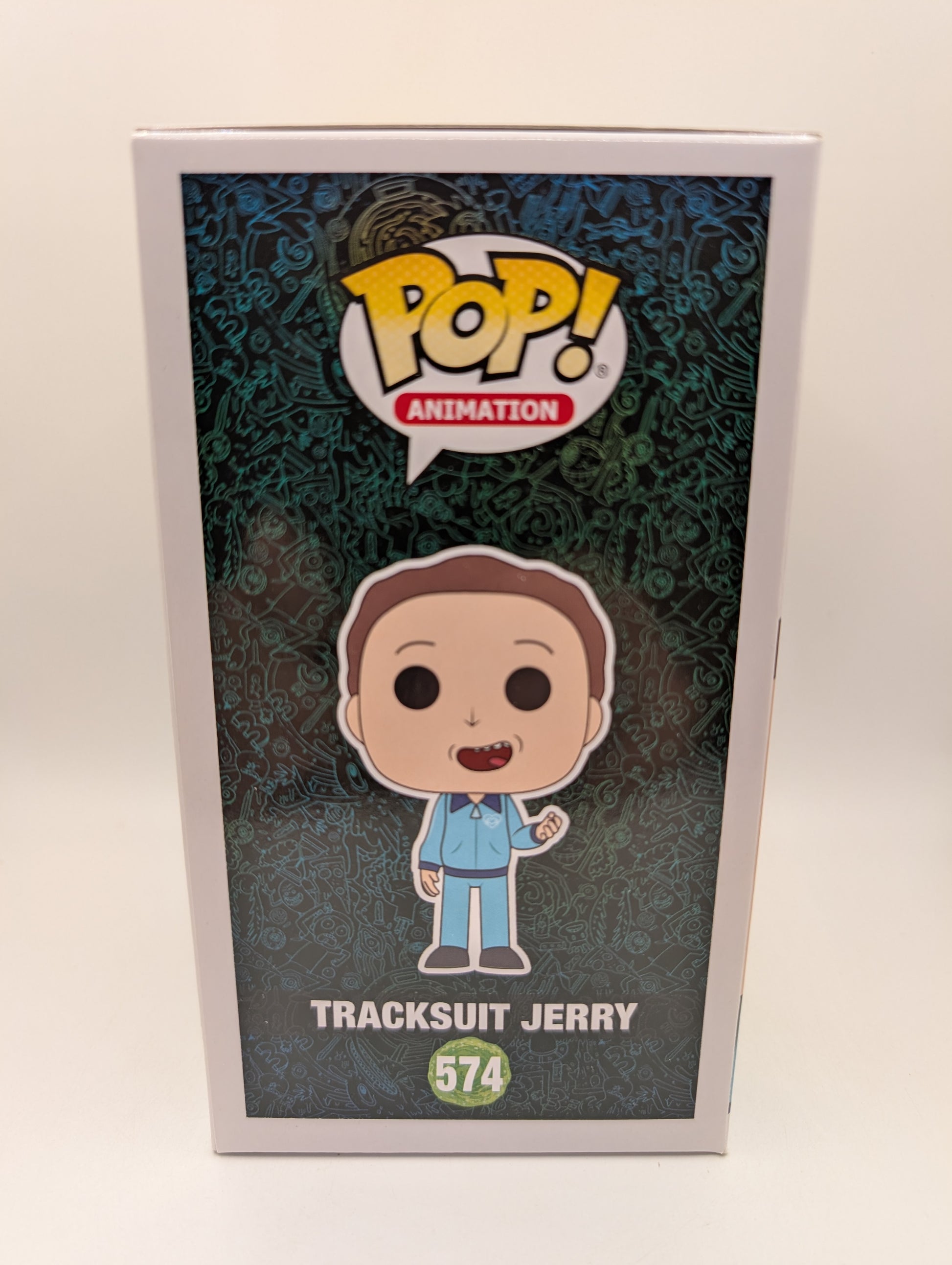 Funko Pop! Tracksuit Jerry #574 Rick and Morty 2019 SDCC Exclusive Vaulted