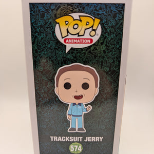 Funko Pop! Tracksuit Jerry #574 Rick and Morty 2019 SDCC Exclusive Vaulted