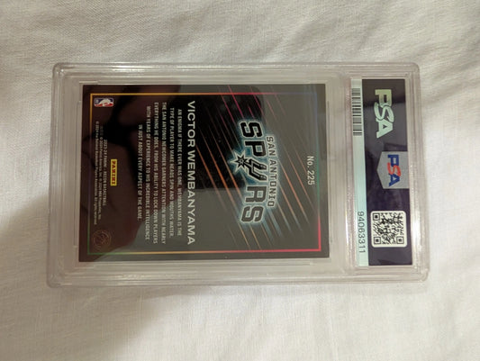 2023-24 Recon Victor Wembanyama /75 Purple Holo SSP PSA 8 SP Rookie RC #225 rare FRENLY BRICKS - Open 7 Days