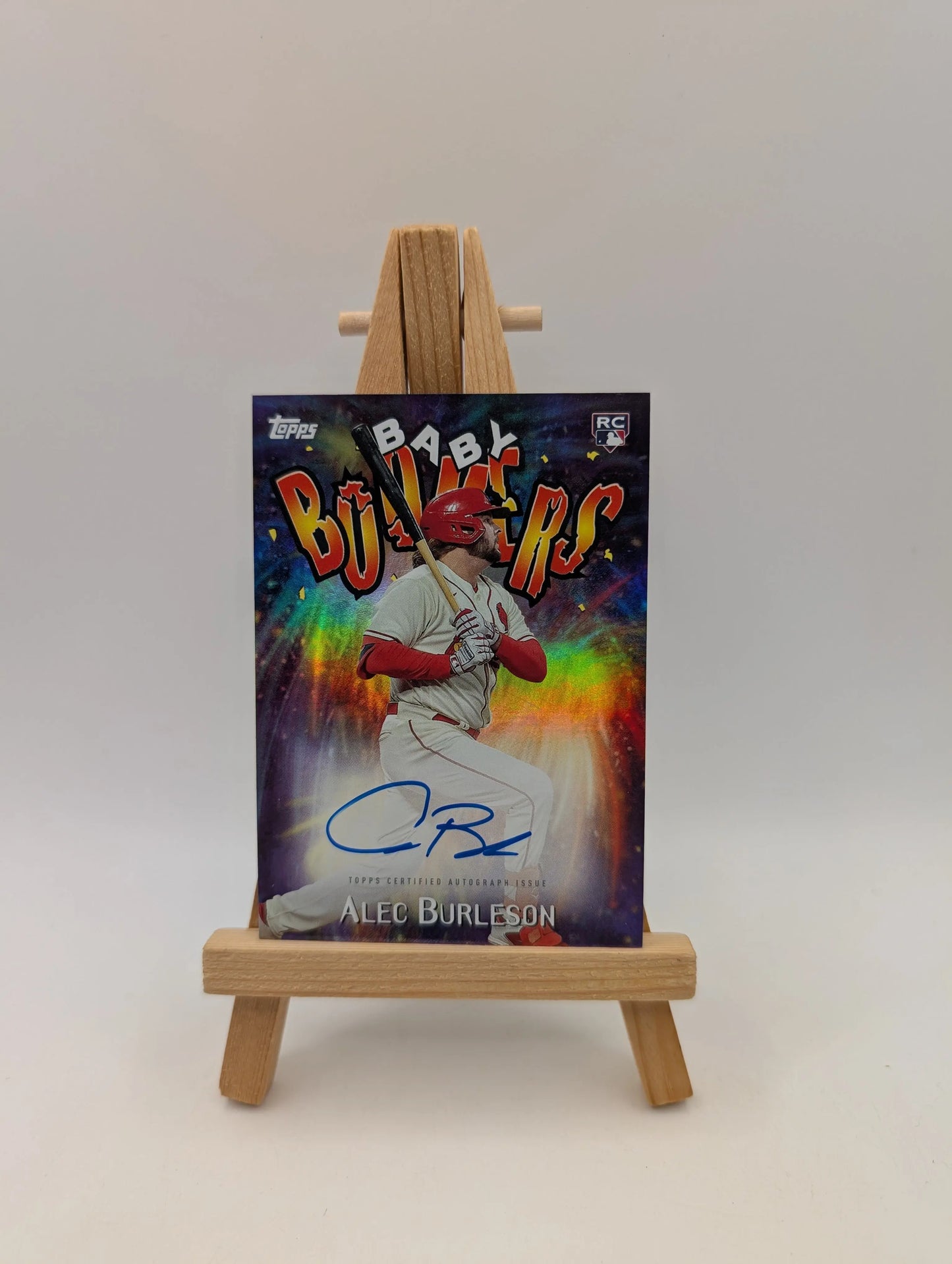 2023 Topps Baby Boomers ALEC BURLESON Rookie Auto #98BB-AB Cardinals FRENLY BRICKS - Open 7 Days