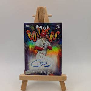 2023 Topps Baby Boomers ALEC BURLESON Rookie Auto #98BB-AB Cardinals FRENLY BRICKS - Open 7 Days