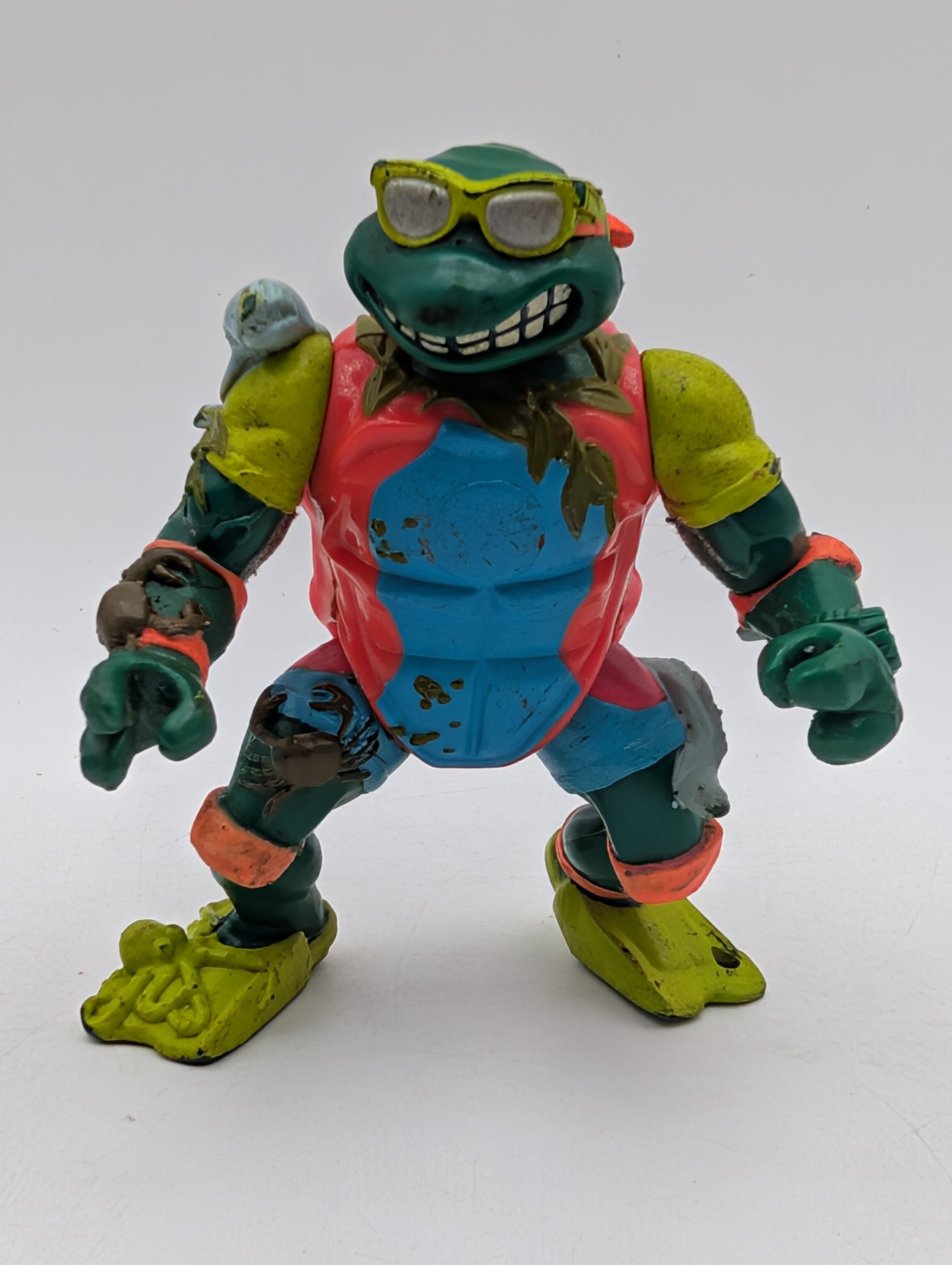 1990 Teenage Muntant Ninja Turtles Mike The Sewer Surfer Michelangelo Vintage image 1