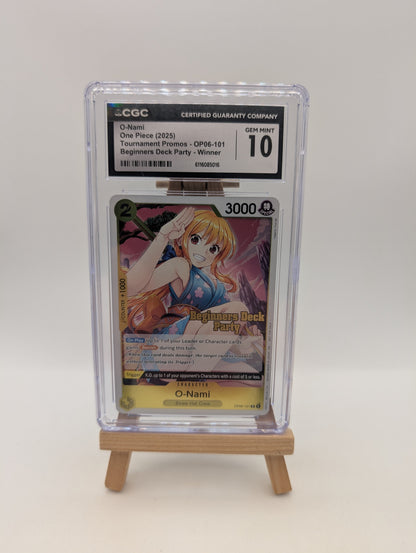O-Nami (Beginners Deck Party [ST-23] - [ST-28] Participation Pack) OP06-101 CGC 10 FRENLY BRICKS - Open 7 Days