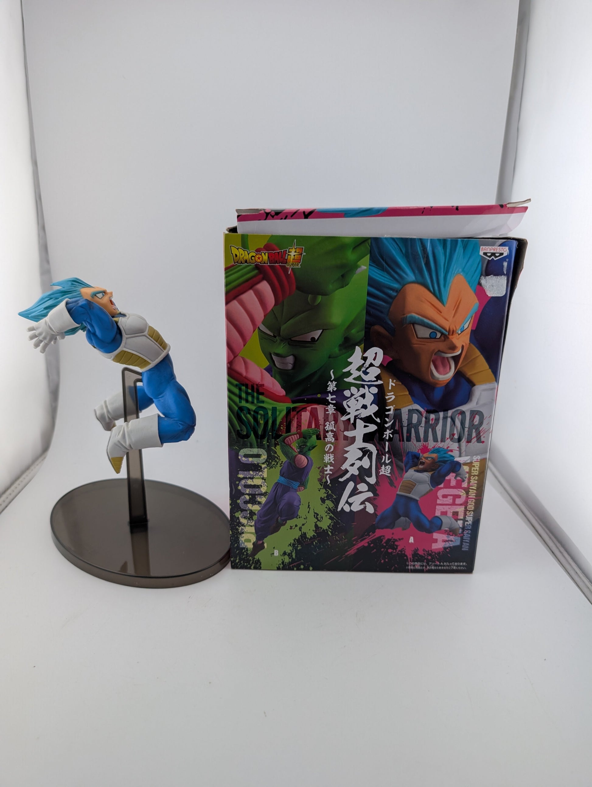 Dragon Ball Super Chosenshiretsuden 7 Super Saiyan God Vegeta Figure Banpresto ex display FRENLY BRICKS - Open 7 Days