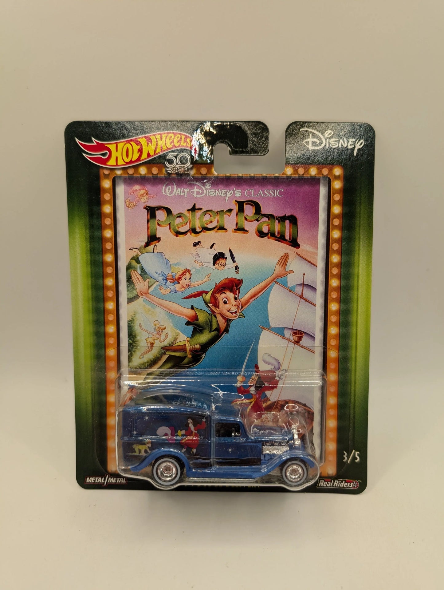 HOT WHEELS REAL RIDERS  '34 Dodge Delivery - DISNEY Peter Pan  3/5 FRENLY BRICKS - Open 7 Days