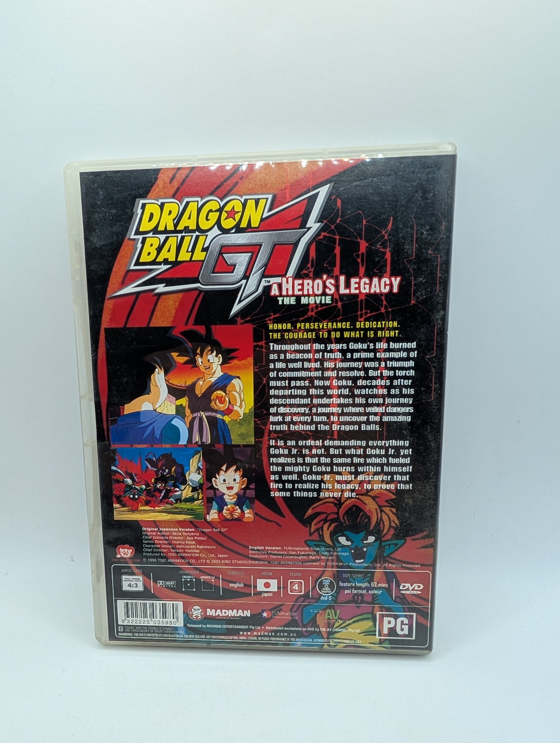 Dragon Ball GT: The Movie - A Heros Legacy (DVD, 2004, Uncut)