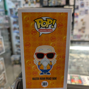 Funko Pop! Master Roshi Peace Sign #381 Dragon Ball Z Vinyl Figure FRENLY BRICKS - Open 7 Days