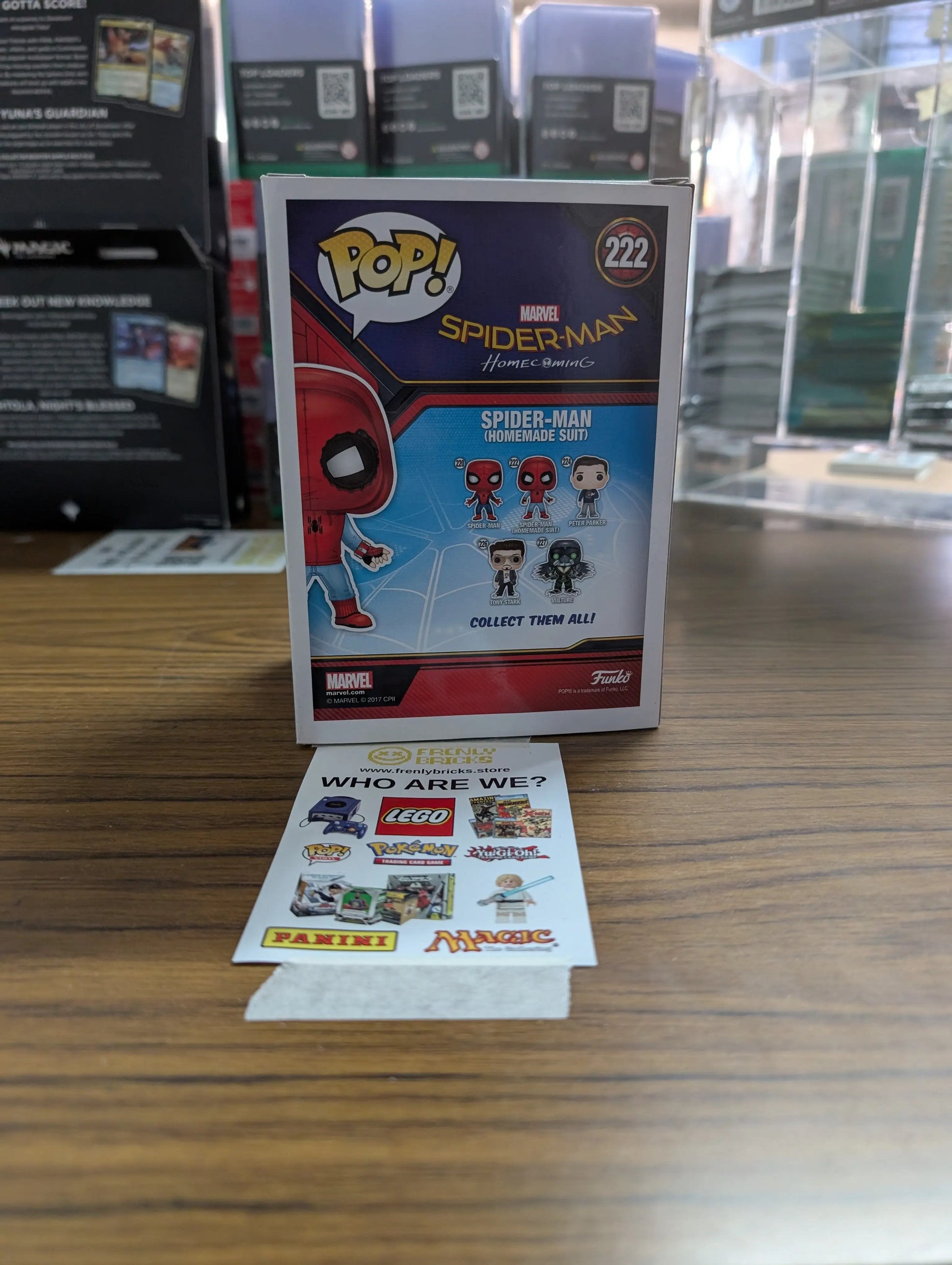 FUNKO Pop Vinyl Spider-Man #222 FRENLY BRICKS - Open 7 Days