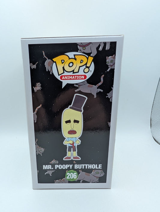 Funko Pop! Mr Poopy Butthole #206 Rick and Morty Animation Vaulted Collectible