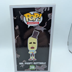 Funko Pop! Mr Poopy Butthole #206 Rick and Morty Animation Vaulted Collectible