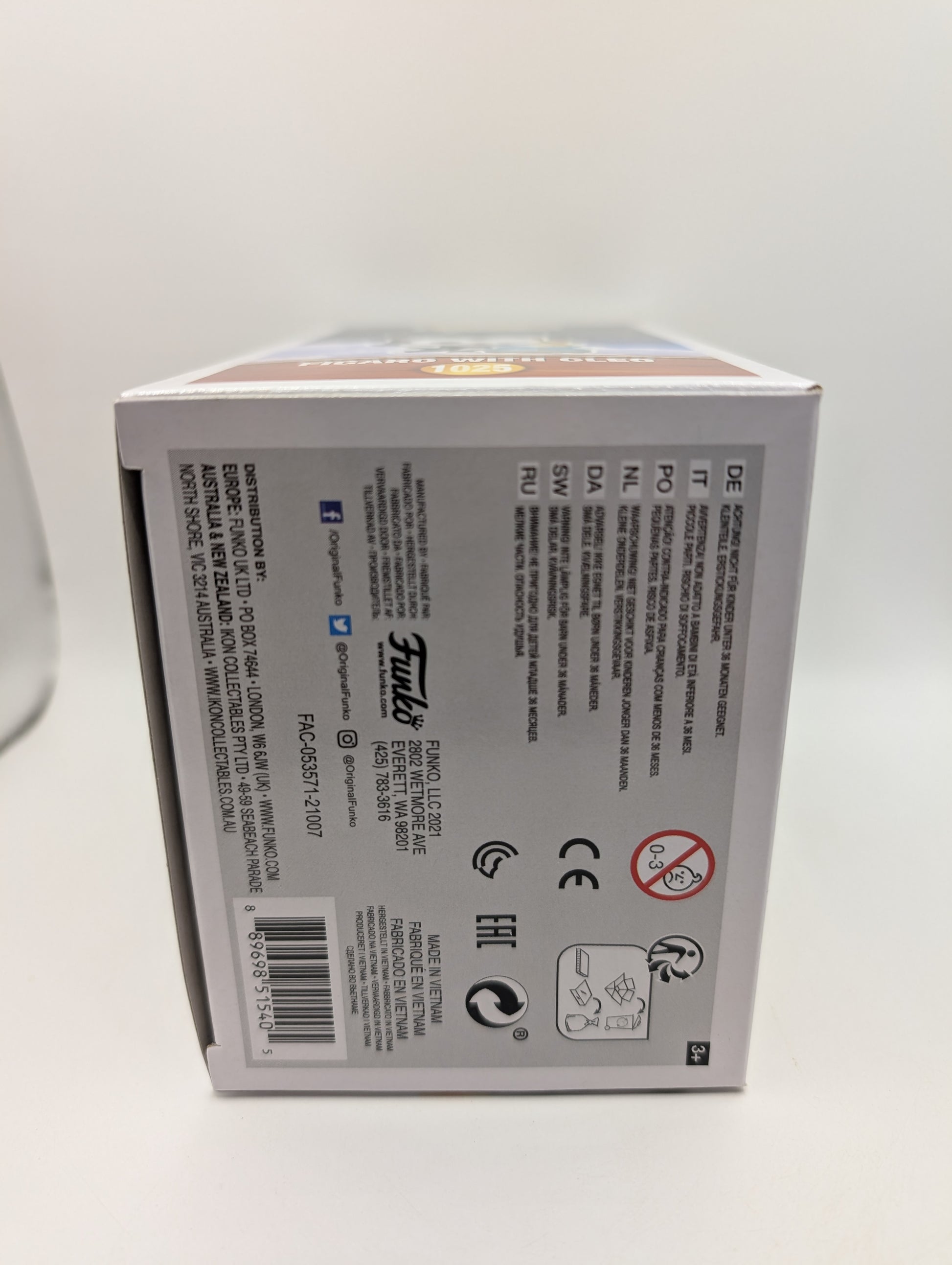 Funko Pop Disney Pinocchio Figaro With Cleo 80th Anniv #1025 Vinyl Figure