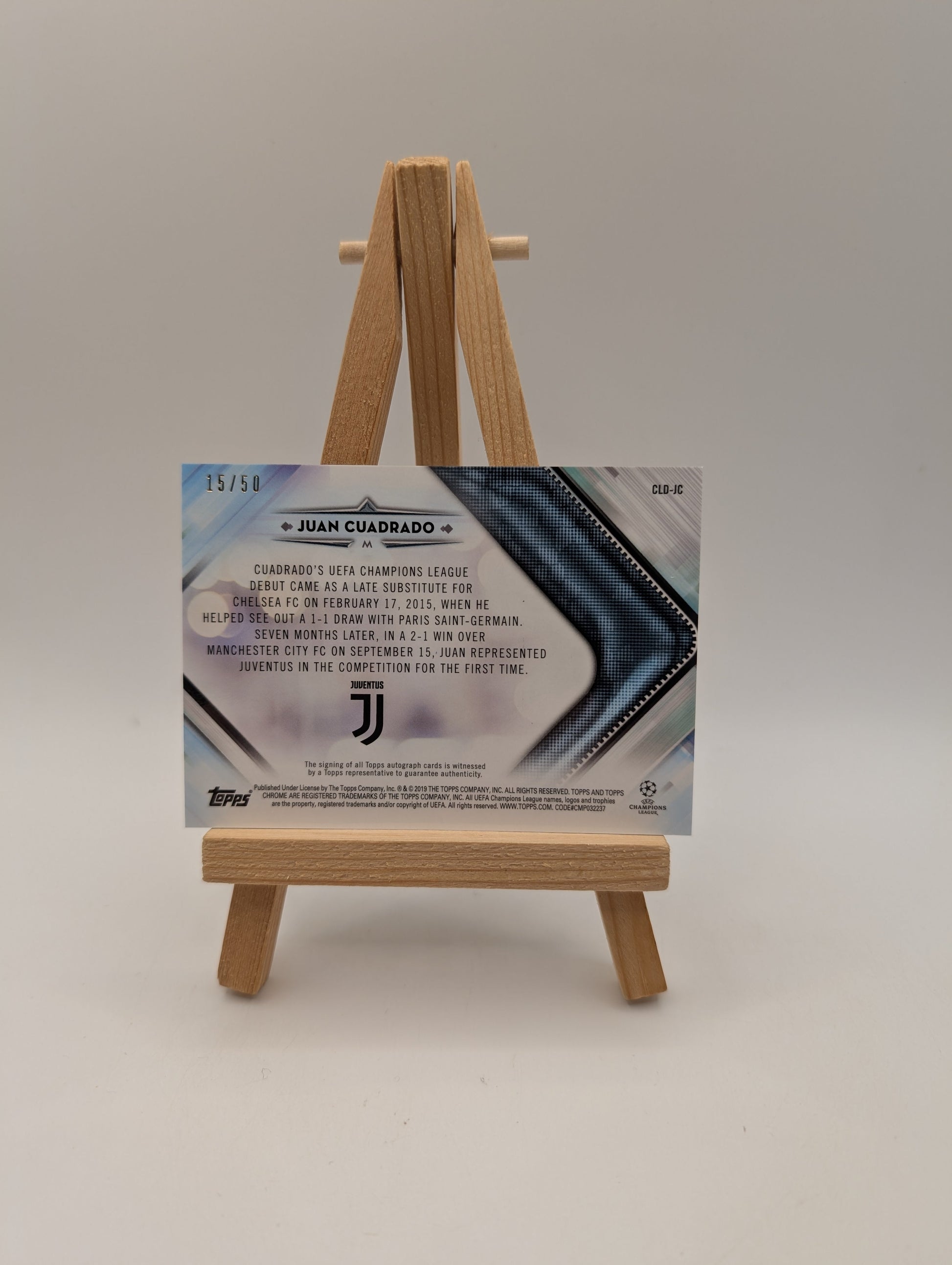 Juan Cuadrado 2018-19 Topps Chrome UEFA Auto /50 Signature FRENLY BRICKS - Open 7 Days