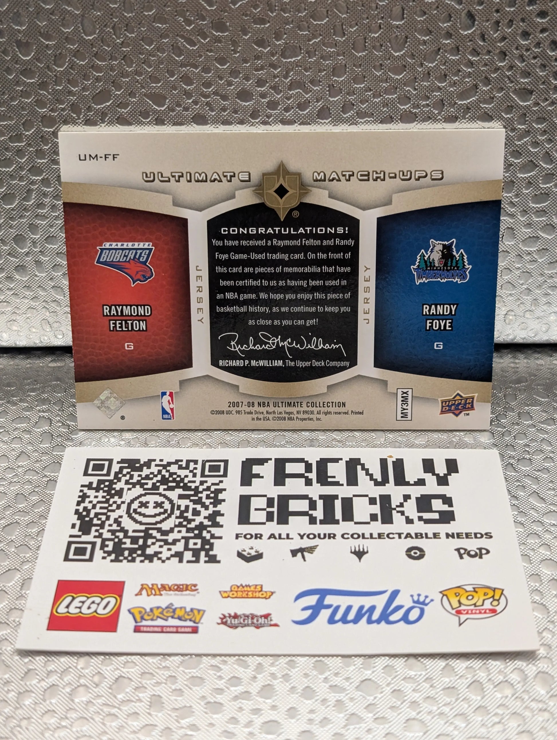 2004 Upper Deck Randy Foye Raymond Felton 4 Patch /50 FRENLY BRICKS - Open 7 Days