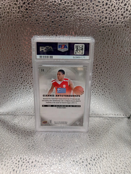 2013-14 SP Authentic - Giannis Antetokounmpo #36 (RC) Milwaukee Bucks Psa 9 FRENLY BRICKS - Open 7 Days