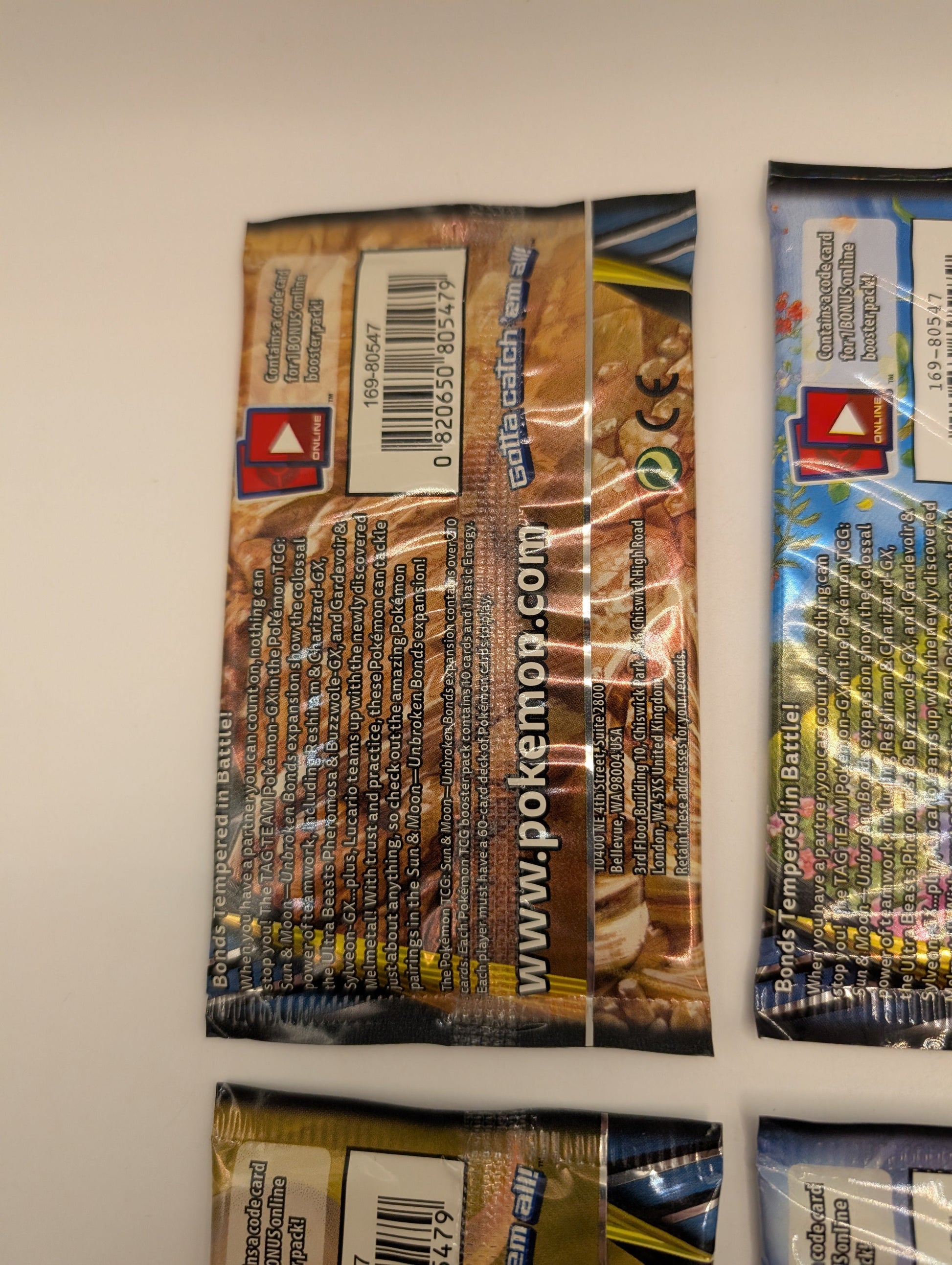 POKEMON TCG Unbroken Bonds Booster Pack Art Set - 4 Packs Total - Tag Team FRENLY BRICKS - Open 7 Days