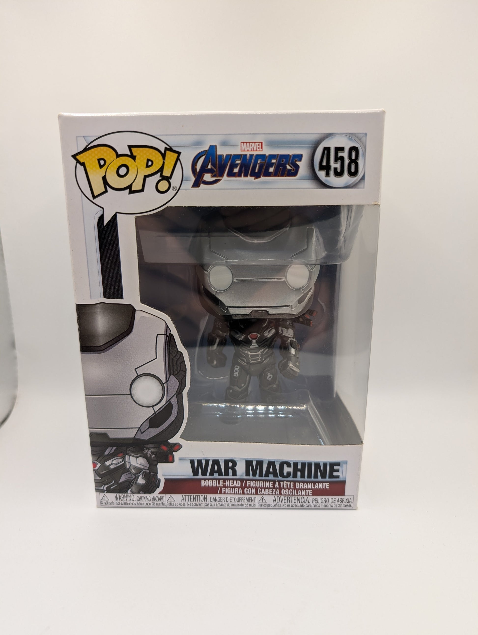 Marvel Funko Pop - War Machine - Avengers: Endgame - No. 458 FRENLY BRICKS - Open 7 Days