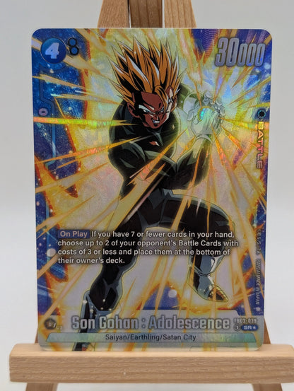 Son Gohan Adolescence FB03-039 SR☆ Alt Art - DragonBall Fusion World M/NM FRENLY BRICKS - Open 7 Days