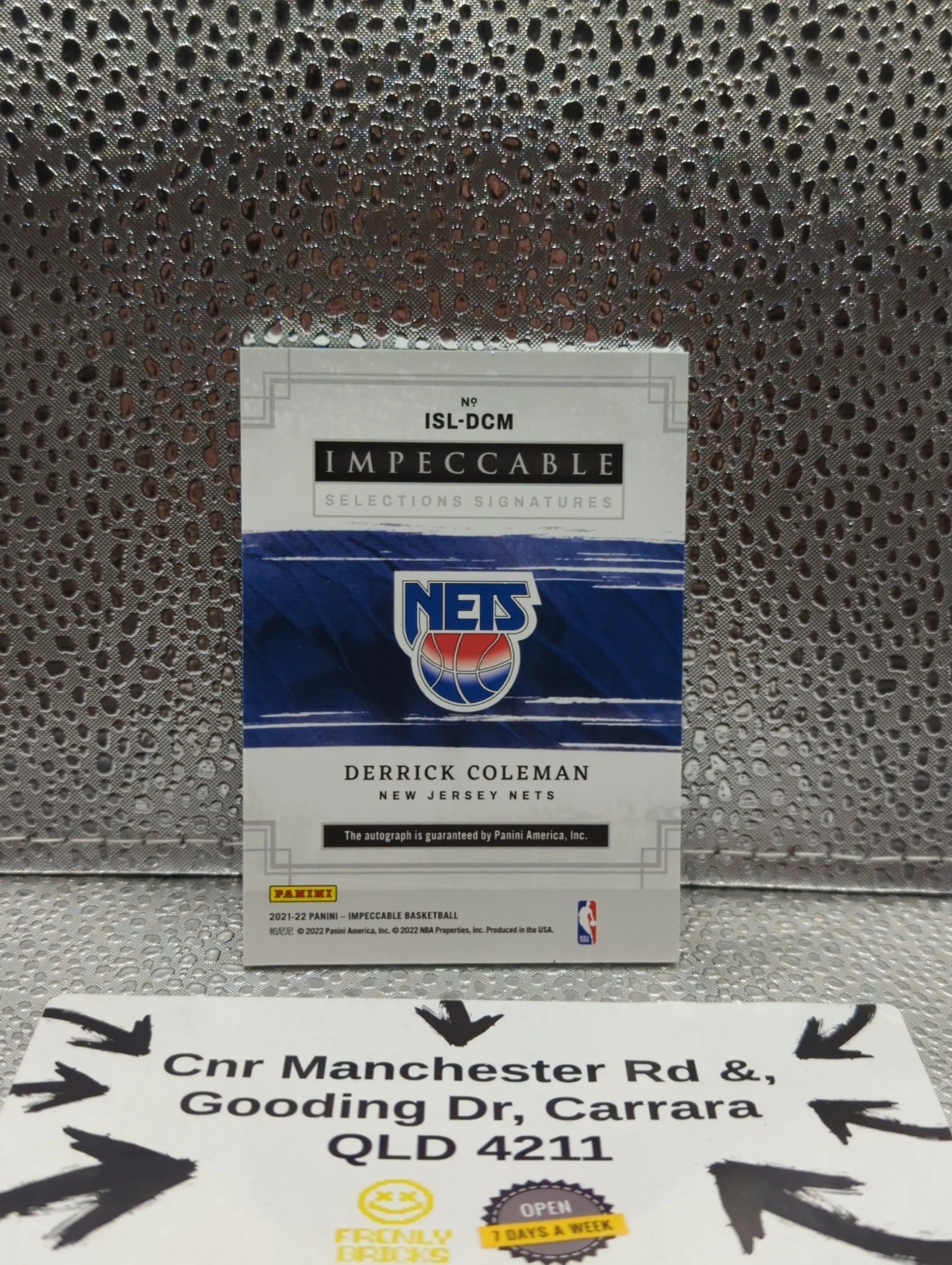 2021-22 Panini Impeccable Derrick Coleman /99 AUTO ON CARD Nets FRENLY BRICKS - Open 7 Days