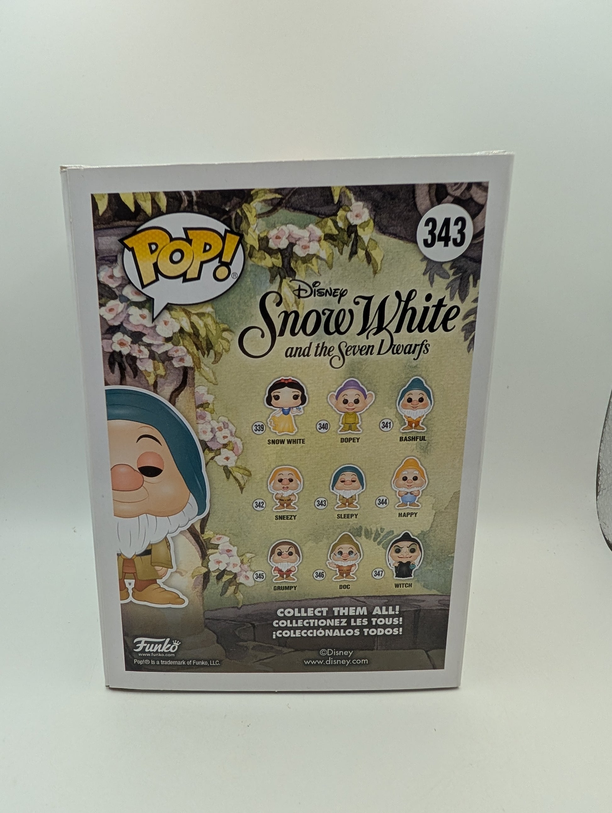 Sleepy- Funko Pop Vinyl #343 - Snow White and the Seven Dwarfs- Vaulted