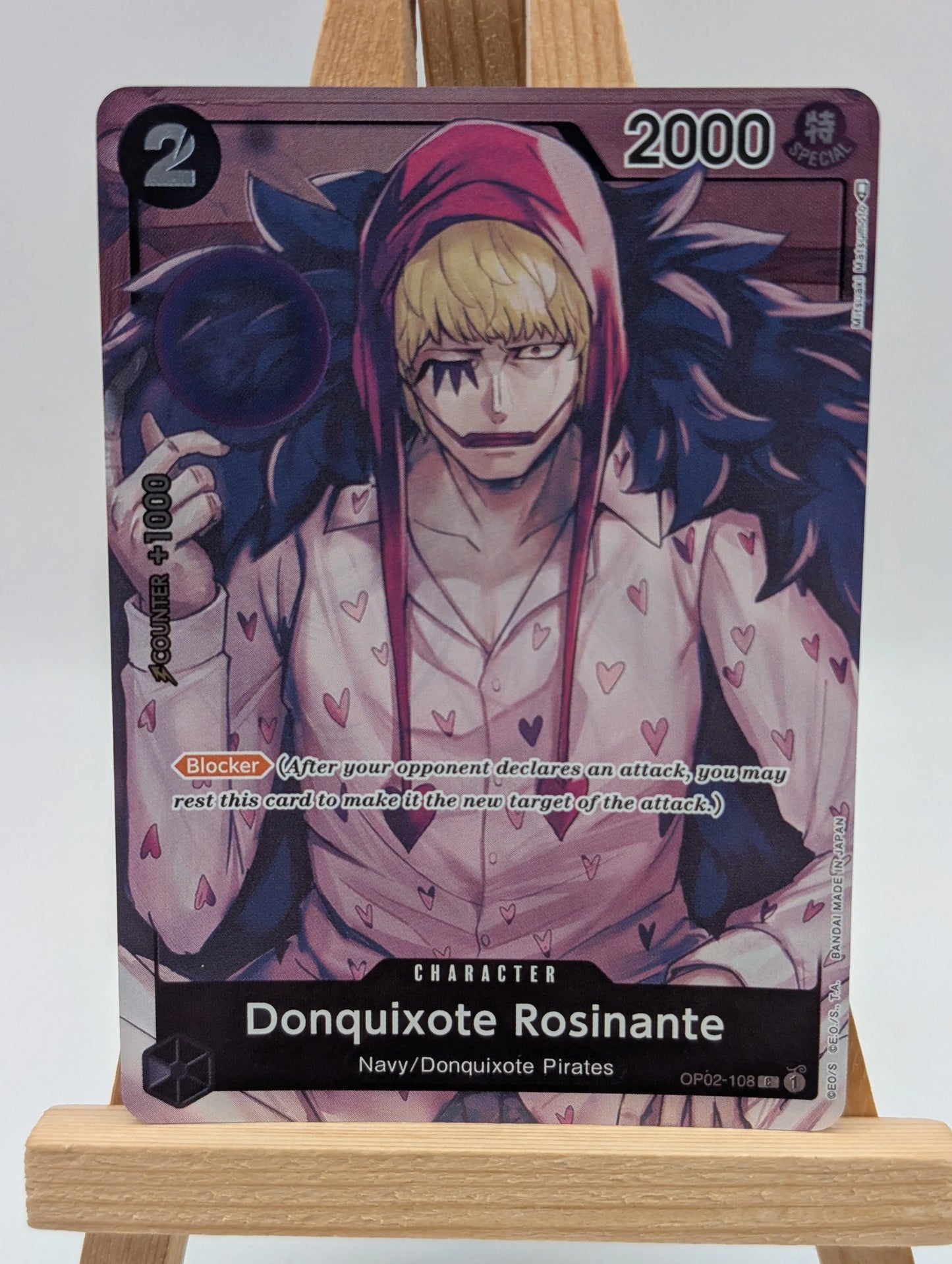 Donquixote Rosinante (Box Topper) OP02-108 English Paramount War - One Piece NM FRENLY BRICKS - Open 7 Days