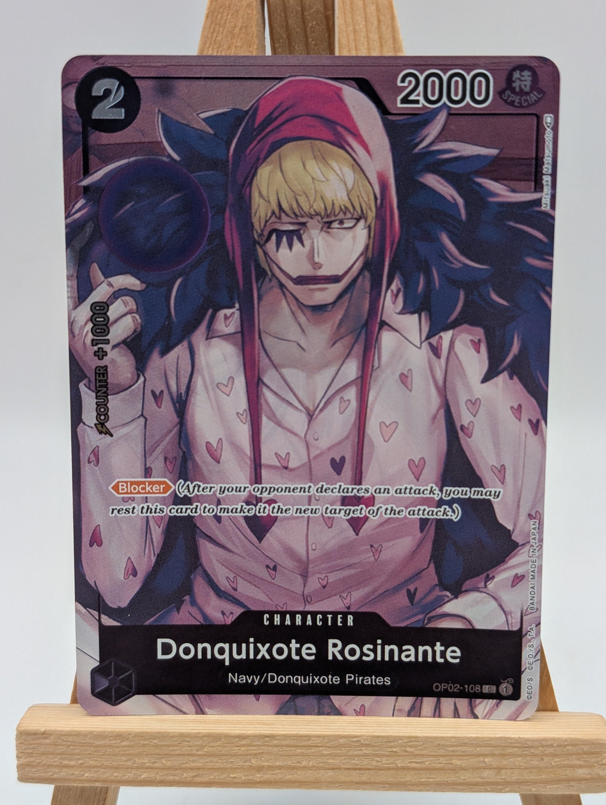 Donquixote Rosinante (Box Topper) OP02-108 English Paramount War - One Piece NM FRENLY BRICKS - Open 7 Days