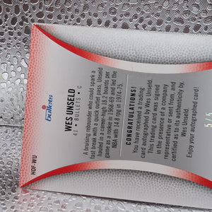 2008-09 Hot Prospects Fleer Wes Unseld Road to Springfield 5/5 Autograph FRENLY BRICKS - Open 7 Days