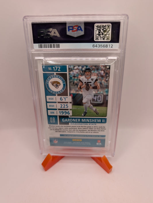 2019 Contenders Optic - Holo Rookie Ticket Auto Gardner Minshew #172 PSA 8 FRENLY BRICKS - Open 7 Days