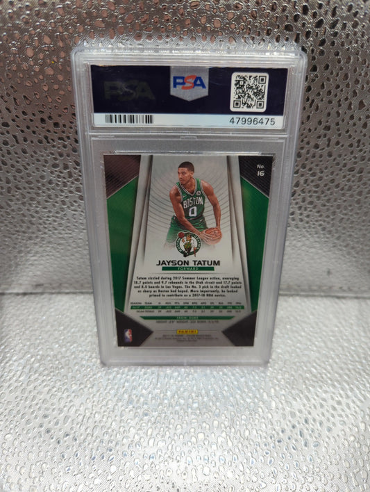 2017 Panini Prizm Jayson Tatum #16 PSA 9 Graded Rookie FRENLY BRICKS - Open 7 Days