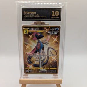 2021 POKEMON SWORD & SHIELD EVOLVING SKIES SECRET #227 FULL ART/INTELEON Graded 10 FRENLY BRICKS - Open 7 Days