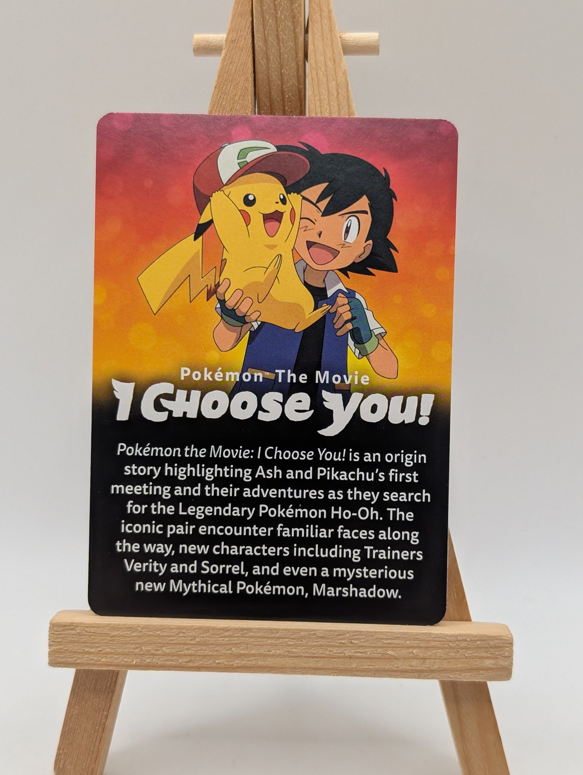 Pokemon The Movie I Choose You Card 2017 Pikachu Project FRENLY BRICKS - Open 7 Days