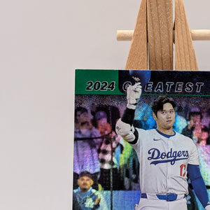 2025 Topps Series 1 Greatest Hits Shohei Ohtani #GH25 50/50 Green Foil /99 MVP