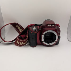 Nikon D5200 Digital Camera Red 24.1 Megapixel 3.2
