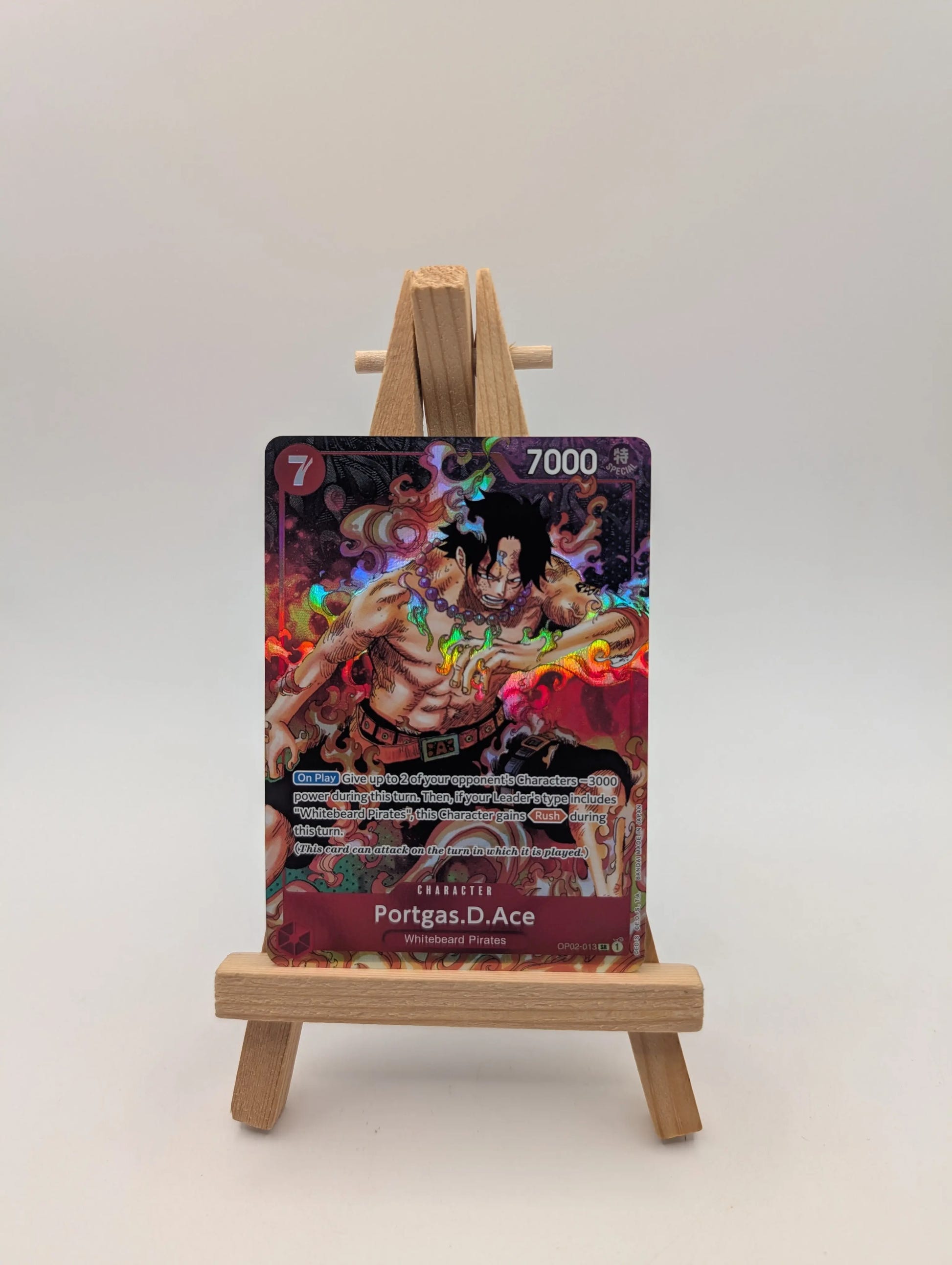 One Piece Portgas D. Ace SP OP02-013 SR Alternative English Edition FRENLY BRICKS - Open 7 Days image 1